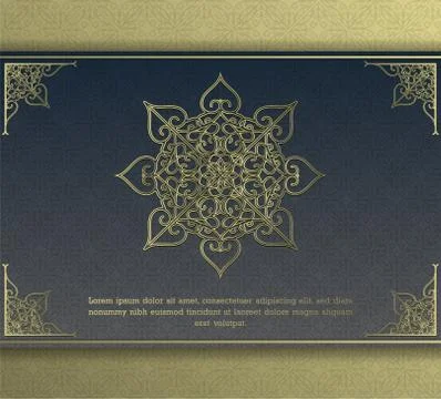 Luxury mandala background concept Stock Illustration