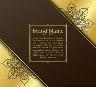 Luxury mandala background concept Stock Illustration