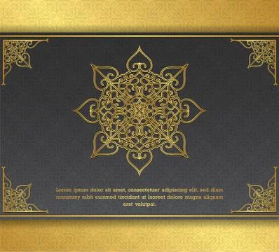 Luxury mandala background concept Stock Illustration