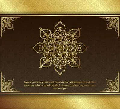 Luxury mandala background concept Stock Illustration