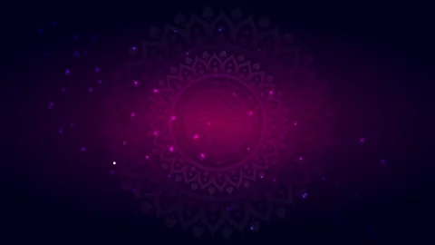 Luxury Mandala Background with Glowing Particle Sparkles - Loopable Stock Footage 336703733