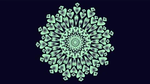Luxury mandala on blue background design vector, vintage mandala art Stock Illustration