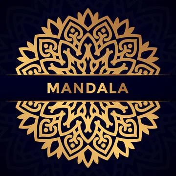 Luxury mandala design arabesque background illustration Vector Illustrazione stock