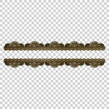 Luxury mandala floral border element ornament graphic Stock Illustration