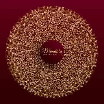 Luxury mandala vector banner design Stock Illustration