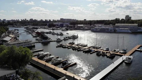 Luxury marina Stock Footage 118614293