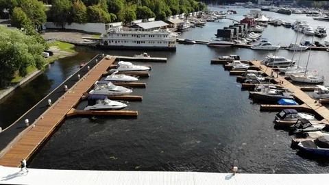Luxury marina Stock Footage 118614312