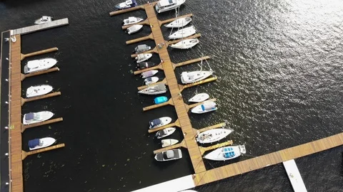 Luxury marina Stock Footage 118614509