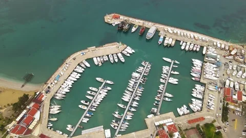 Luxury marina Stock Footage 172610393