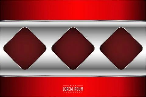 Luxury metallic background of red. Stock Illustration