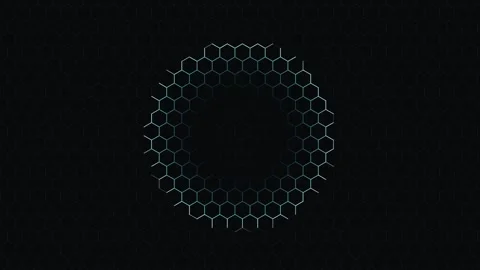 Luxury minimal 3d hexagon grid background with soft wave displacement 4k 스톡 동영상 336956957