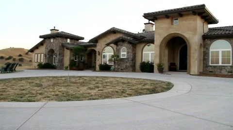Luxury Model Home Stock Footage
