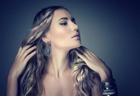 Luxury model portrait Foto stock