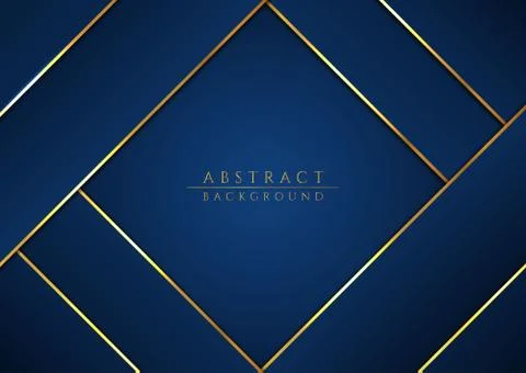 Luxury modern abstract background overlap cutting shape gold metallic glitter Stock Illustration