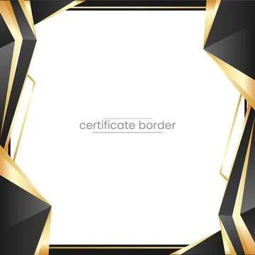 Luxury modern certificate border design Illustrazione stock