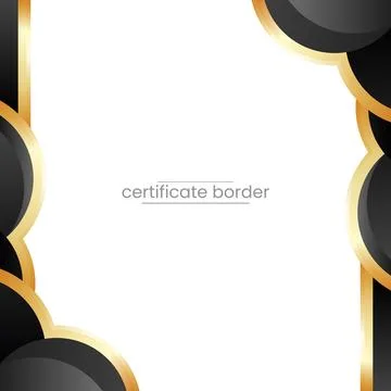 Luxury modern certificate border design Illustrazione stock