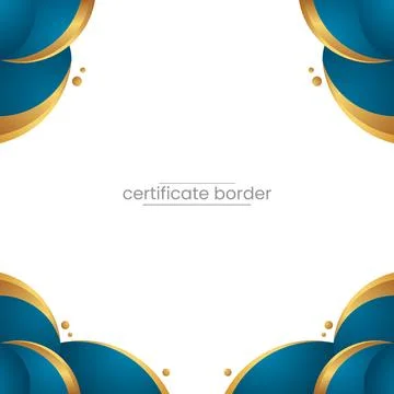 Luxury modern certificate border design Illustrazione stock