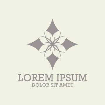 Luxury monogram logo template vector object for logo design. Stock Illustration