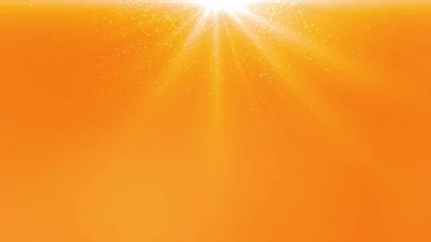 Luxury motion background sun light effect and particles loop animation orange Video stock 295559648