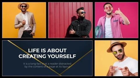 Luxury Multiscreen Slideshow | Elegant Modern Opener After Effects stock