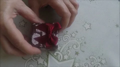Luxury necklace in box Stock Footage 45881839
