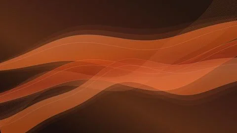 Luxury Orange Flow Illustrazione stock