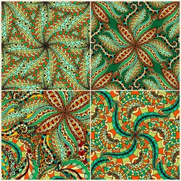 Luxury oriental tile seamless pattern. Stock-Illustration