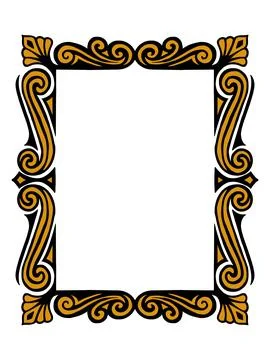 Luxury ornament blue frame vector Stock Illustration
