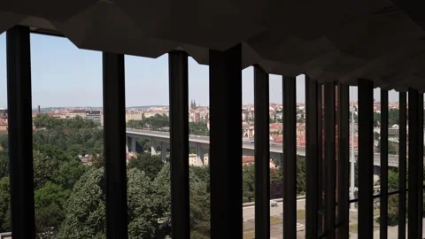 Luxury panoramic city interior Video stock 335862389