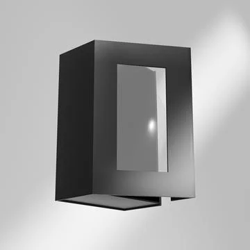 Luxury paper box packaging mockup, black gift box with window display Illustrazione stock
