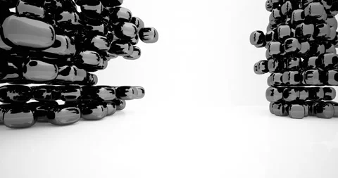 Luxury parametric abstract architectural minimalistic contemporary  background.  Stock Footage 147114626