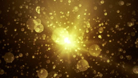 Luxury particles with a circle shape Bright golden bokeh effect with a radi.. Stock Footage 277557496