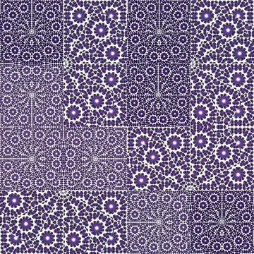 Luxury Patchwork Ornate Pattern Digital collage technique ornate patchwork... Stock Photos