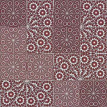 Luxury Patchwork Ornate Pattern Digital collage technique ornate patchwork... Stock Photos