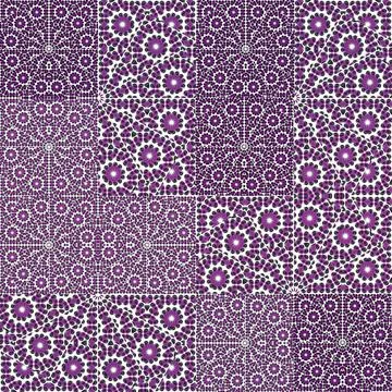 Luxury Patchwork Ornate Pattern Digital collage technique ornate patchwork... Stock Photos