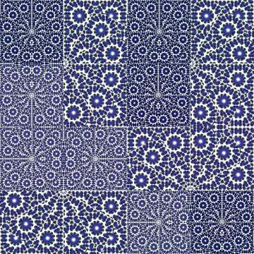 Luxury Patchwork Ornate Pattern Stock Illustration