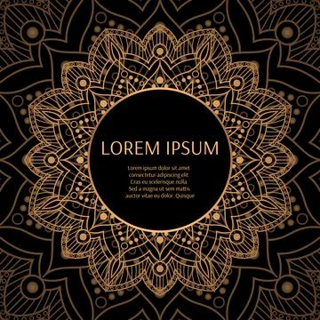 Luxury pattern frame Stock Illustration