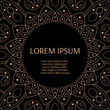 Luxury pattern frame Stock Illustration