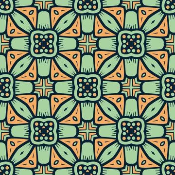 Luxury pattern ornament background. Simple seamless shape ready for print Stock Illustration