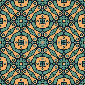 Luxury pattern ornament background. Simple seamless shape ready for print Stock Illustration