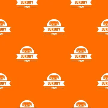 Luxury pattern vector orange 스톡 일러스트