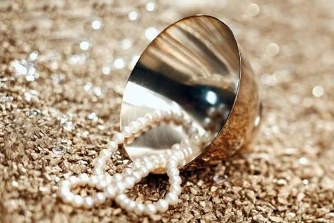 The luxury of pearls Stock Photos