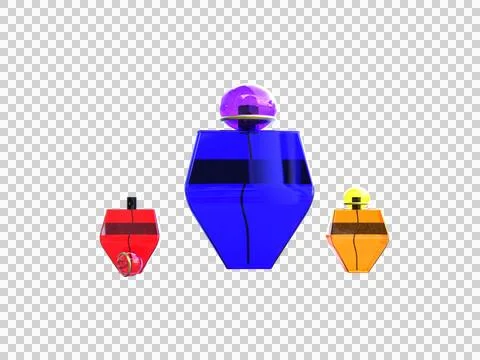 Luxury Perfume 3d bottle modeling Illustrazione stock