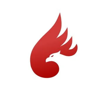 Luxury phoenix logo concept, Stock Illustration