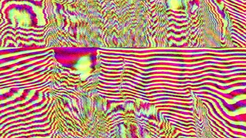 Luxury polychrome transformations. Data mosh imitation, Computer generated Stock Footage 143318979