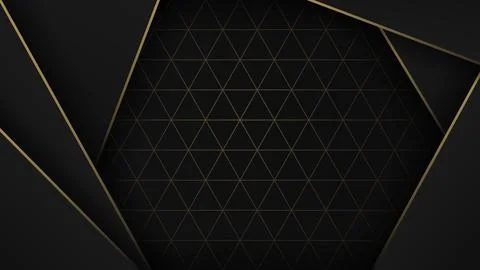 Luxury Polygonal Pattern Widescreen Background. Vector Template, Vector Ill.. Illustrazione stock