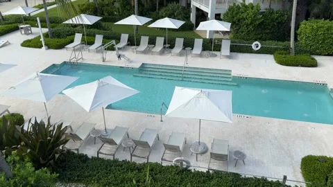 Luxury Pool in Florida Keys Stock Footage 254908740