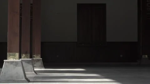 The luxury of the prince / king's house in Java || Joglo House Stock Footage 242740588