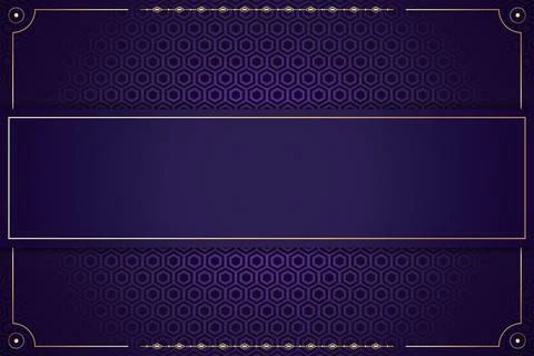 Luxury purple gradient background with geometric pattern and blank space Stock Illustration