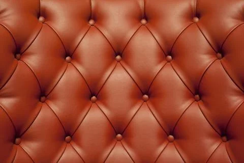 Luxury red leather  texture with button Stock Photos